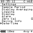 Log4.PoE Device Settings Screen