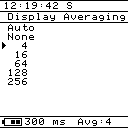 Log4.USB Display Averaging Screen