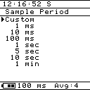 Log4.USB Sample period window